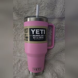 YETI Rambler 42 oz Pink Mug Power PINK NWT